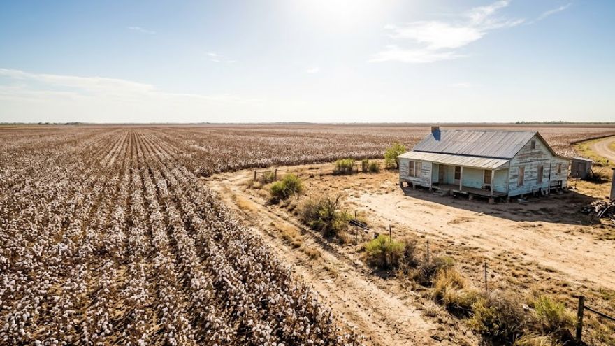Agricultural fields and grain storage near Lubbock TX — source of South Plains rodent pressure