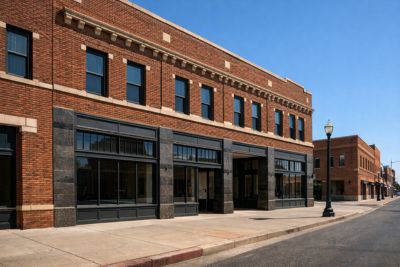 Downtown Lubbock TX commercial district