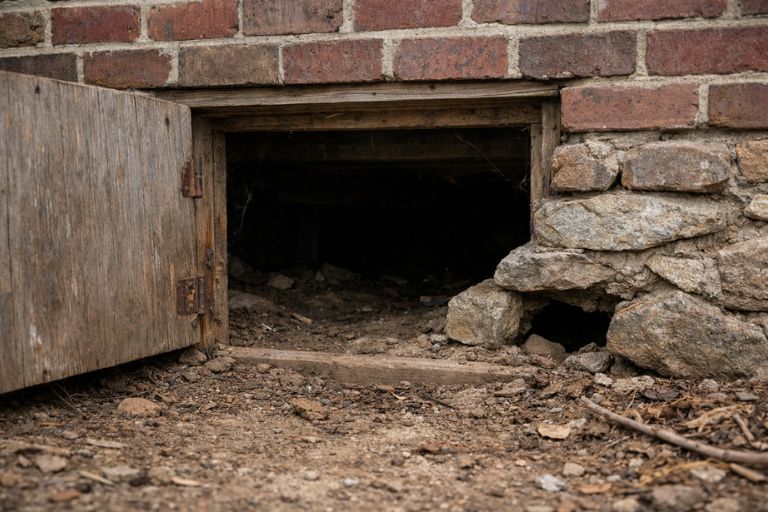 Crawl space access point sealed during rodent exclusion in Lubbock TX